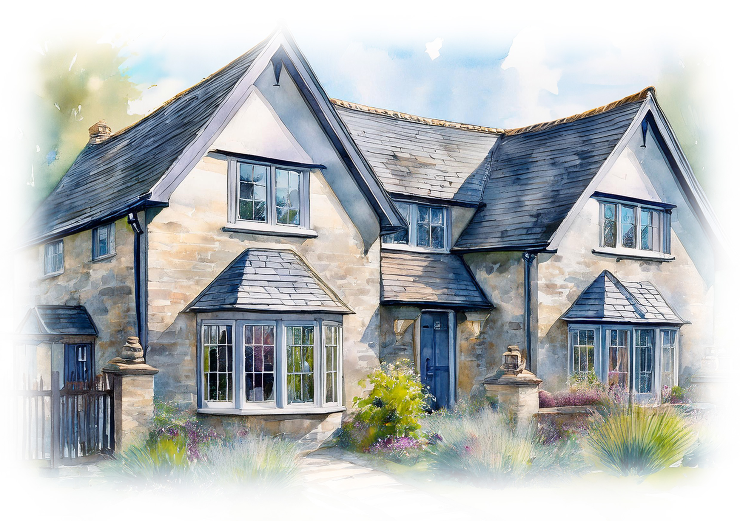House type illustration